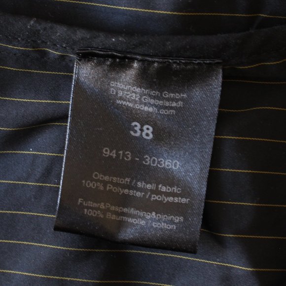 Odeeh Belted Pinstripe Wrap Dress - Picture 13 of 16